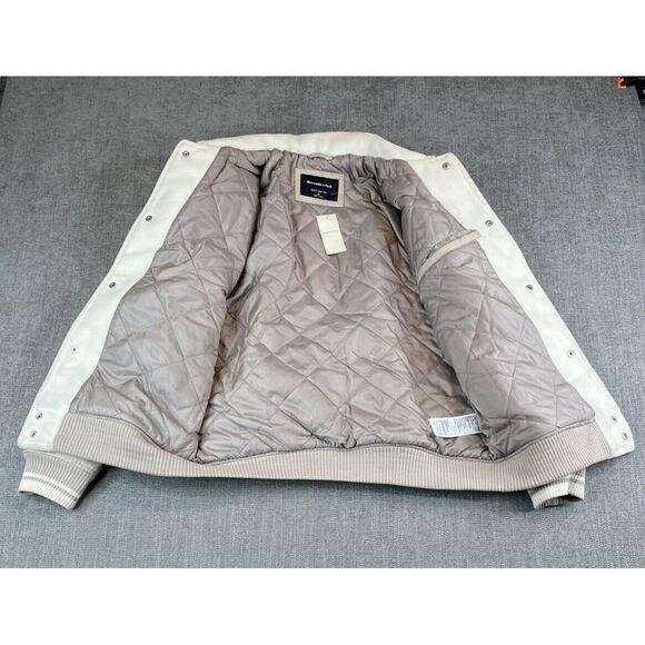 *NWT* Abercrombie & Fitch Echo Park Football Varsity Bomber Letterman Jacket (S) - Picture 7 of 16